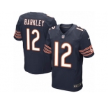 Men's Nike Chicago Bears #12 Matt Barkley Elite Navy Blue Team Color NFL Jersey
