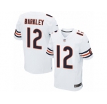 Men's Nike Chicago Bears #12 Matt Barkley Elite White NFL Jersey