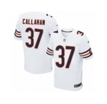 Men's Nike Chicago Bears #37 Bryce Callahan Elite White NFL Jersey