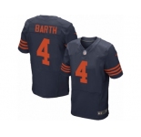 Men's Nike Chicago Bears #4 Connor Barth Elite Navy Blue 1940s Throwback Alternate NFL Jersey