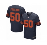 Men's Nike Chicago Bears #50 Jerrell Freeman Elite Navy Blue 1940s Throwback Alternate NFL Jersey