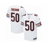 Men's Nike Chicago Bears #50 Jerrell Freeman Elite White NFL Jersey