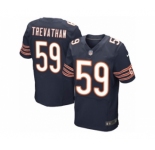 Men's Nike Chicago Bears #59 Danny Trevathan Elite Navy Blue Team Color NFL Jersey