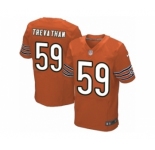 Men's Nike Chicago Bears #59 Danny Trevathan Elite Orange Alternate NFL Jersey