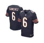 Men's Nike Chicago Bears #6 Mark Sanchez Elite Navy Blue Team Color NFL Jersey