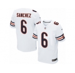 Men's Nike Chicago Bears #6 Mark Sanchez Elite White NFL Jersey