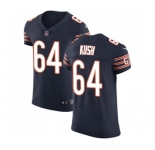 Men's Nike Chicago Bears #64 Eric Kush Navy Blue Team Color Vapor Untouchable Elite Player NFL Jersey