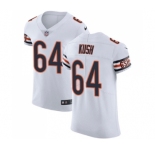 Men's Nike Chicago Bears #64 Eric Kush White Vapor Untouchable Elite Player NFL Jersey