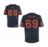 Men's Nike Chicago Bears #69 Jonathan Bullard Elite Navy Blue Throwback Alternate NFL Jersey