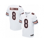 Men's Nike Chicago Bears #8 Mike Glennon Elite White NFL Jersey