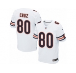 Men's Nike Chicago Bears #80 Victor Cruz Elite White NFL Jersey