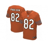 Men's Nike Chicago Bears #82 Logan Paulsen Elite Orange Alternate NFL Jersey