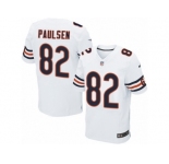 Men's Nike Chicago Bears #82 Logan Paulsen Elite White NFL Jersey