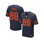 Men's Nike Chicago Bears #88 Dion Sims Elite Navy Blue 1940s Throwback Alternate NFL Jersey