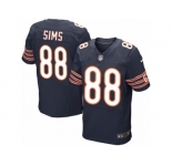 Men's Nike Chicago Bears #88 Dion Sims Elite Navy Blue Team Color NFL Jersey