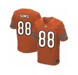 Men's Nike Chicago Bears #88 Dion Sims Elite Orange Alternate NFL Jersey