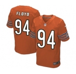 Men's Nike Chicago Bears #94 Leonard Floyd Elite Orange Alternate NFL Jersey