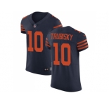 Nike Chicago Bears #10 Mitchell Trubisky Navy Blue Alternate Men Stitched NFL Vapor Untouchable Elite Jersey