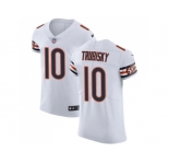 Nike Chicago Bears #10 Mitchell Trubisky White Men Stitched NFL Vapor Untouchable Elite Jersey