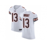 Nike Chicago Bears #13 Kendall Wright White Men Stitched NFL Vapor Untouchable Elite Jersey