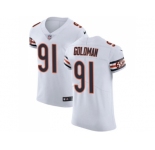 Nike Chicago Bears #91 Eddie Goldman White Men Stitched NFL Vapor Untouchable Elite Jersey