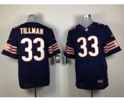 Nike Nfl Jerseys Chicago Bears 33# Tillman blue jerseys[Elite]