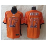 nike chicago bears #17 jeffery orange [Elite USA flag fashion]