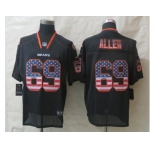 nike chicago bears #69 allen black [Elite USA flag fashion]