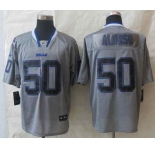 nike nfl jerseys buffalo bills #50 alonso grey[Elite lights out][alonso]