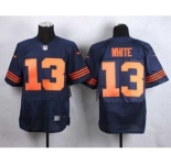 nike nfl jerseys chicago bears #13 white blue[Elite][white]][number orange]