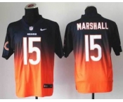 nike nfl jerseys chicago bears #15 brandon marshall blue-orange[Elite drift fashion][second version]