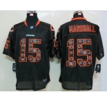 nike nfl jerseys chicago bears #15 marshall black[Elite united sideline]