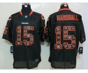 nike nfl jerseys chicago bears #15 marshall black[Elite united sideline]