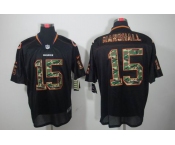 nike nfl jerseys chicago bears #15 marshall black[camo fashion Elite]