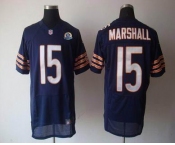 nike nfl jerseys chicago bears #15 marshall blue[Elite 50th Patch]
