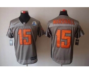 nike nfl jerseys chicago bears #15 marshall grey[Elite shadow 50th Patch]