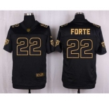 nike nfl jerseys chicago bears #22 matt forte black gold collection[Elite]