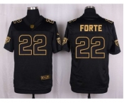 nike nfl jerseys chicago bears #22 matt forte black gold collection[Elite]