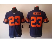 nike nfl jerseys chicago bears #23 hester blue[Elite orange number]