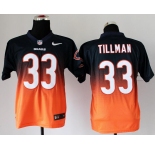 nike nfl jerseys chicago bears #33 charles tillman blue-orange[Elite drift fashion][second version]