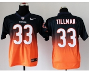 nike nfl jerseys chicago bears #33 charles tillman blue-orange[Elite drift fashion][second version]