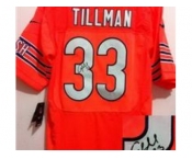 nike nfl jerseys chicago bears #33 charles tillman orange [Elite signature]
