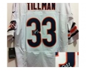 nike nfl jerseys chicago bears #33 charles tillman white [ Elite signature]