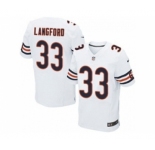 nike nfl jerseys chicago bears #33 jeremy langford white[Elite][langford]