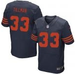 nike nfl jerseys chicago bears #33 tillman blue[Elite orange number]