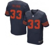 nike nfl jerseys chicago bears #33 tillman blue[Elite orange number]