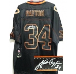nike nfl jerseys chicago bears #34 payton black[Elite lights out signature]