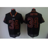 nike nfl jerseys chicago bears #34 payton black[Elite lights out]