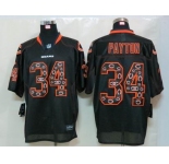 nike nfl jerseys chicago bears #34 payton black[Elite united sideline]