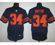 nike nfl jerseys chicago bears #34 payton blue[Elite orange number]